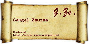 Gangel Zsuzsa névjegykártya